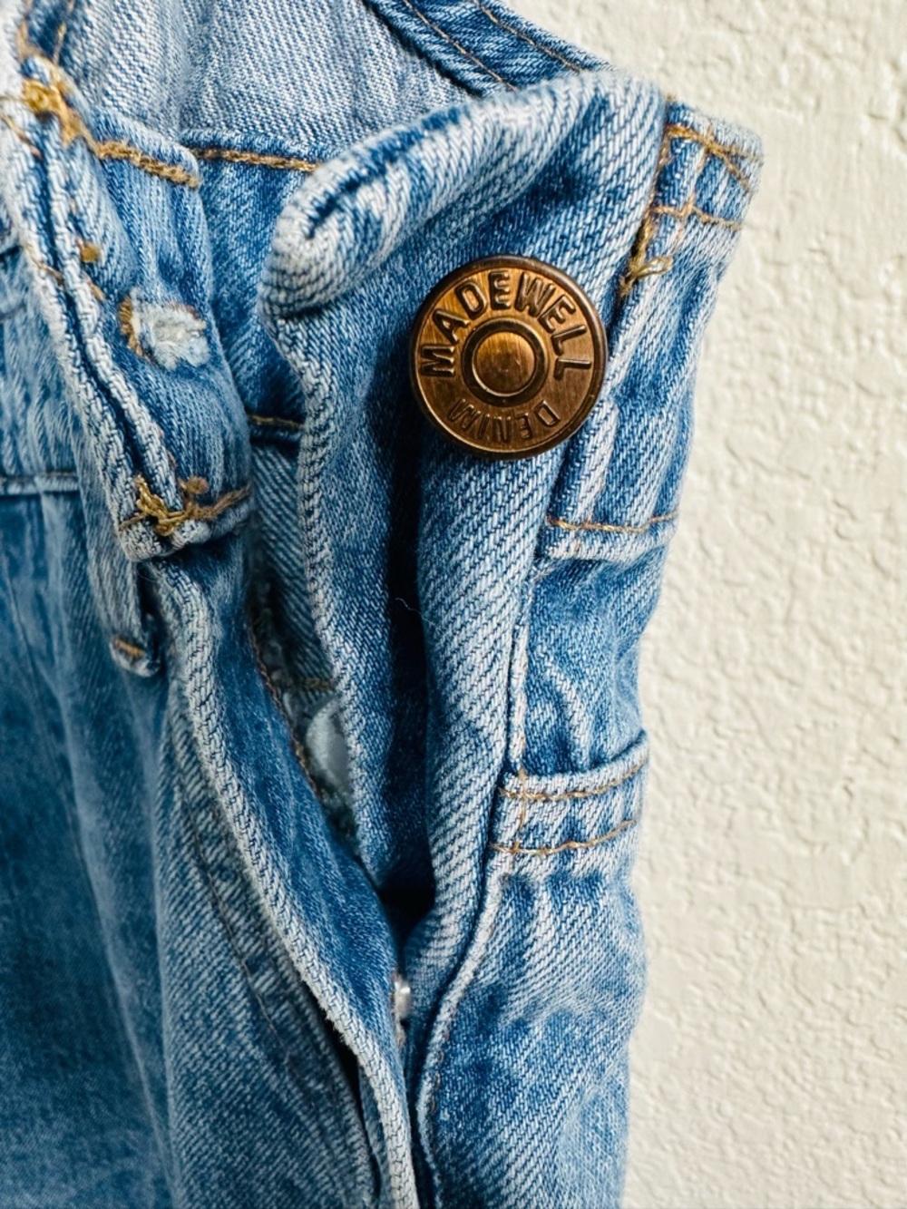 Madewell Denim Overalls Women’s Small Blue Straight Leg Adjustable Strap - Picture 9 of 16